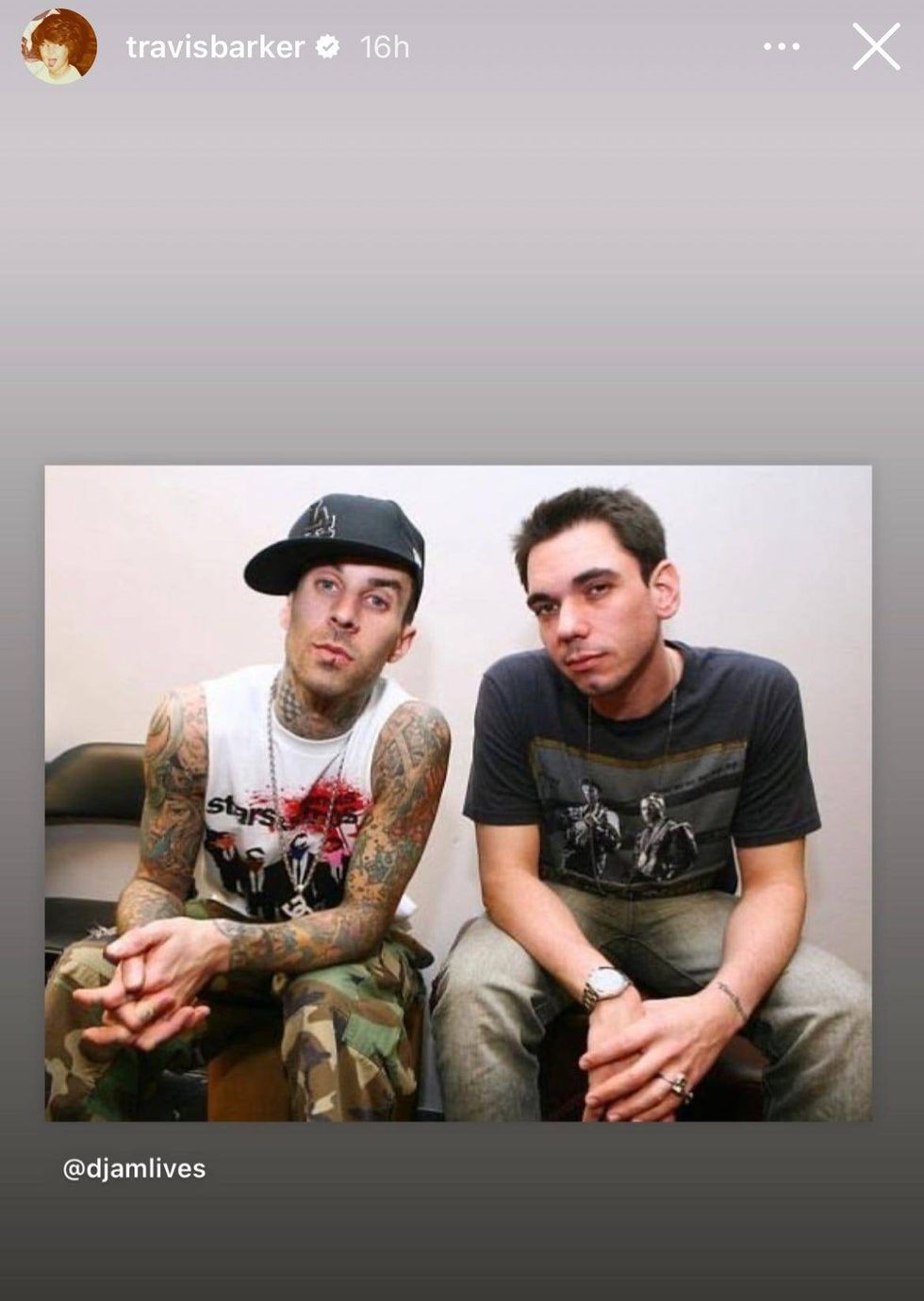 Travis Barker IG Story