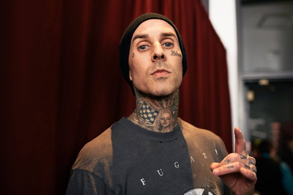 Watch Travis Barker's daughter remove his face tattoos with makeup