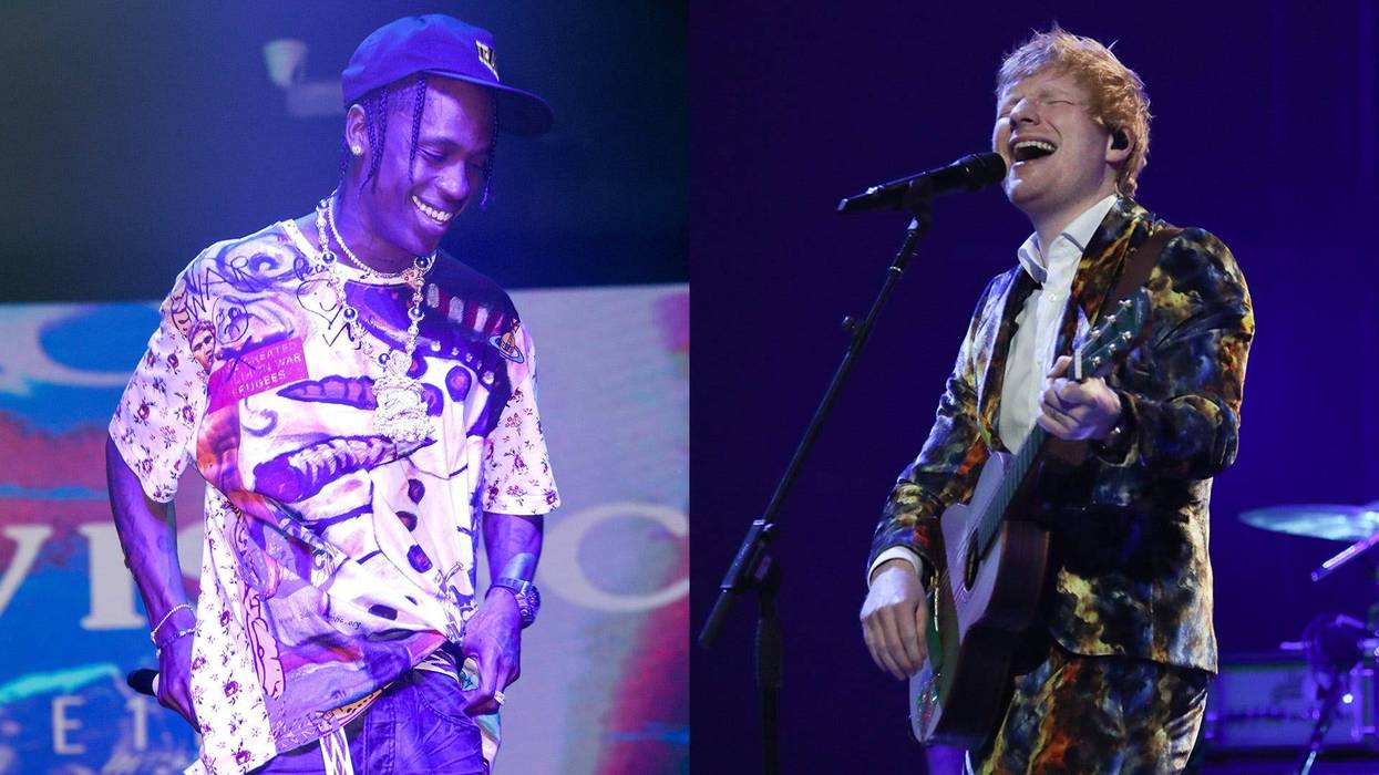 Travis Scott and Ed Sheeran
