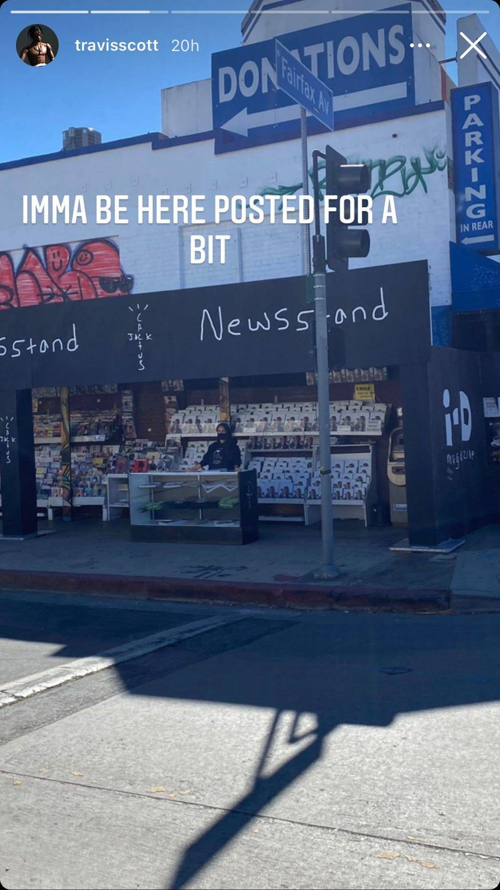 Travis Scott Instagram Story (2.23.21)