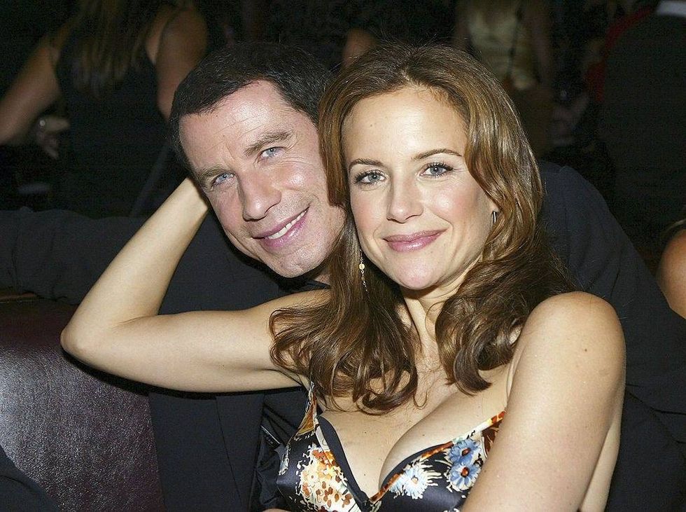 Travolta and Preston in 2004