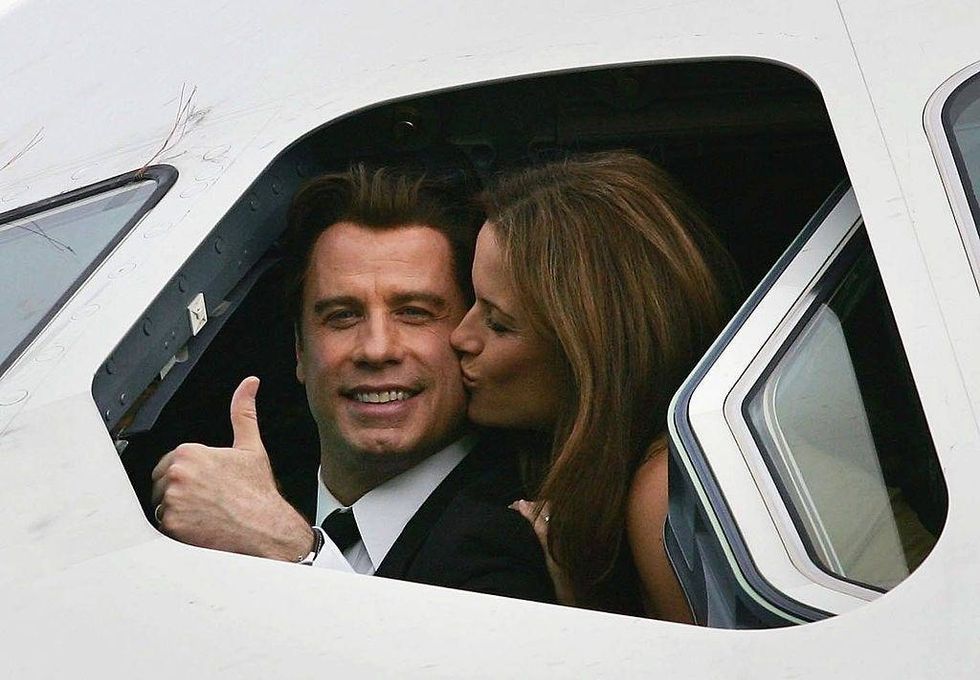 Travolta and Preston in 2006