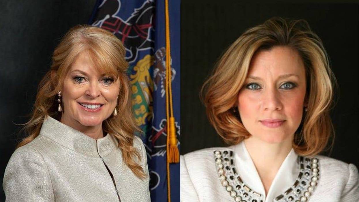 Treasurer candidates Stacy Garrity (Republican) and Erin McClelland (Democrat)