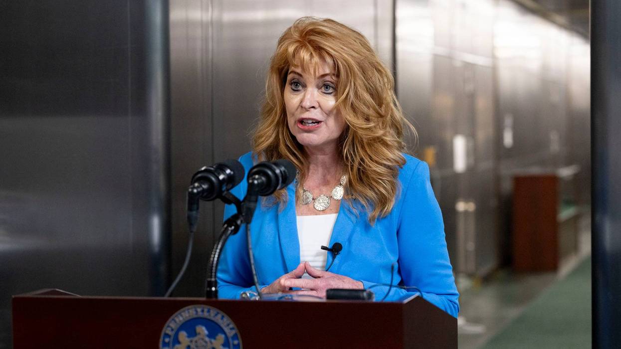 Treasurer Stacy Garrity in Harrisburg, Pennsylvania, on July 20, 2023.