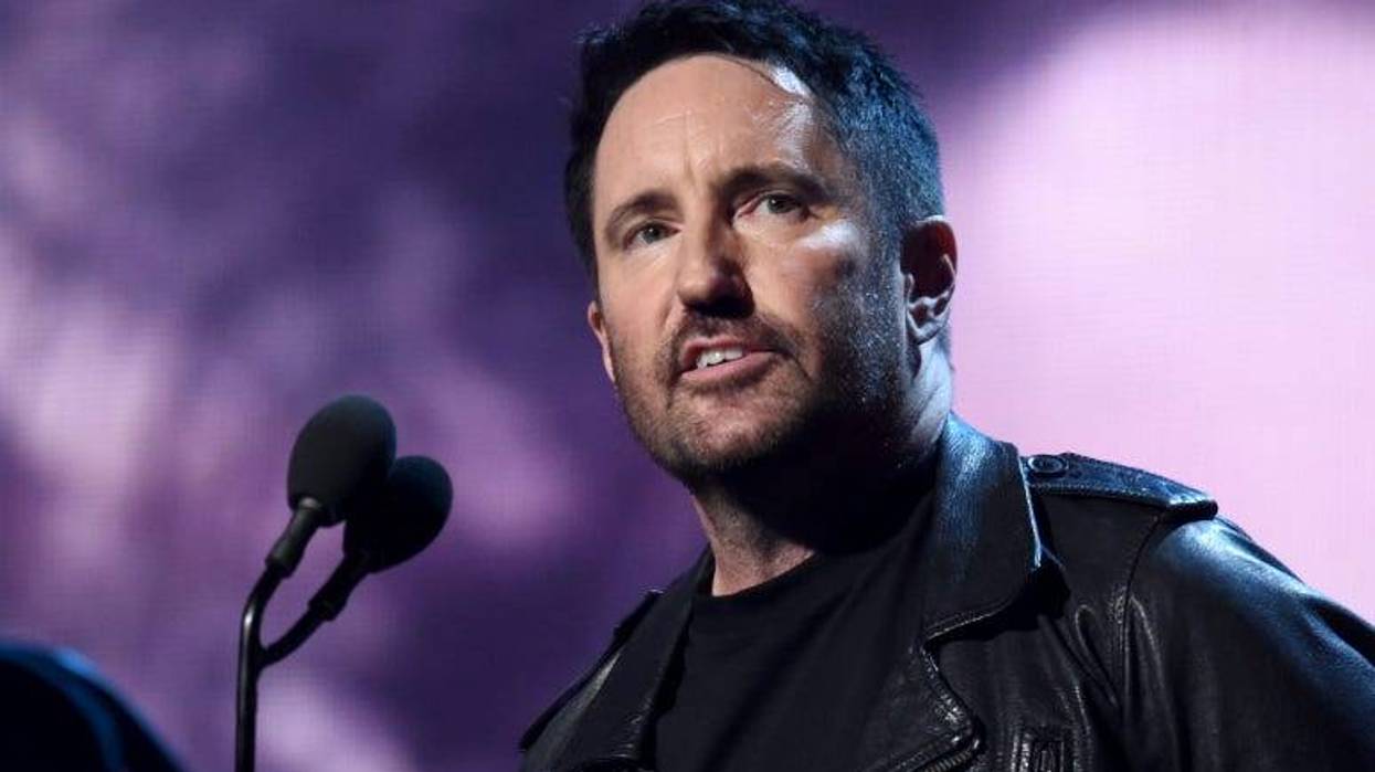 Trent Reznor introduces inductees The Cure onstage at the 2019 Rock & Roll Hall Of Fame Induction Ceremony