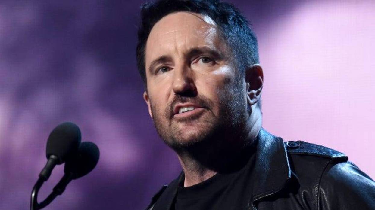 Trent Reznor introduces inductees The Cure onstage at the 2019 Rock & Roll Hall Of Fame Induction Ceremony