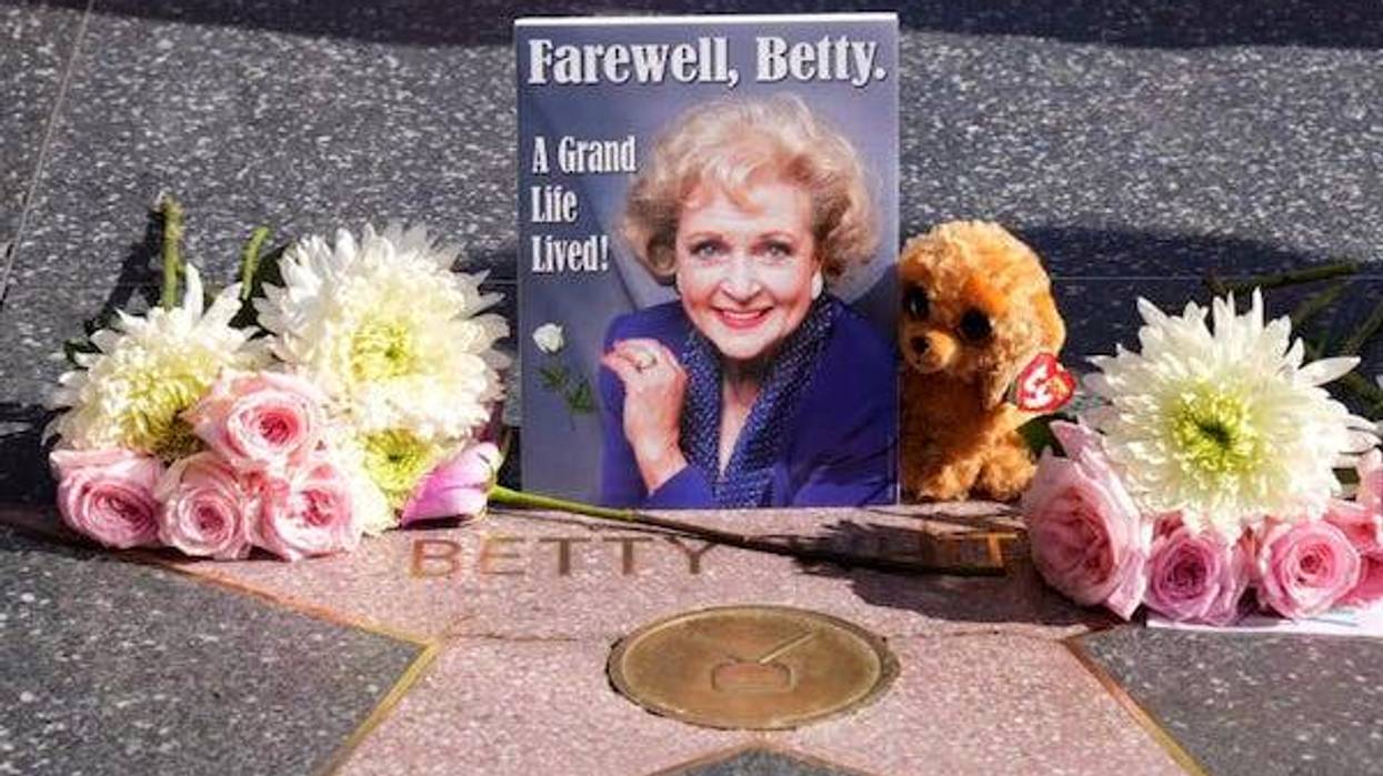 Tribute to Betty White on Hollywood Walk of Fame