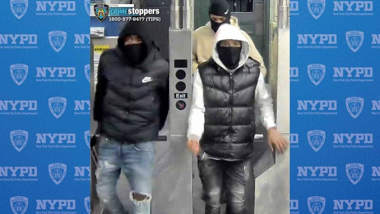 trio of would-be robbers who attacked a man and a woman on a Brooklyn subway train last month.