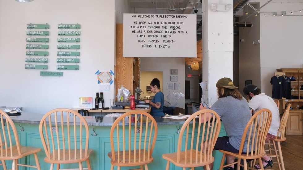 Triple Bottom Brewing prides itself on being a "fair-chance business" that hires people who face barriers for employment.