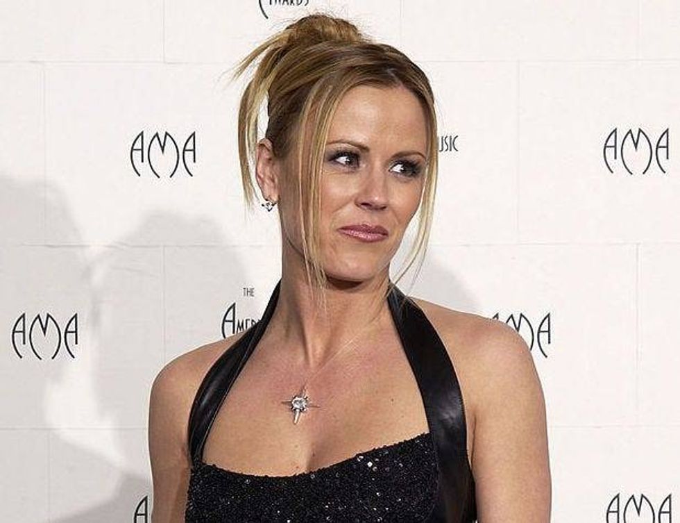 Trista Rehn of "The Bachelorette" poses backstage during the 30th Annual American Music Awards (AMA) at the Shrine Auditorium on January 13, 2003 in Los Angeles, California.