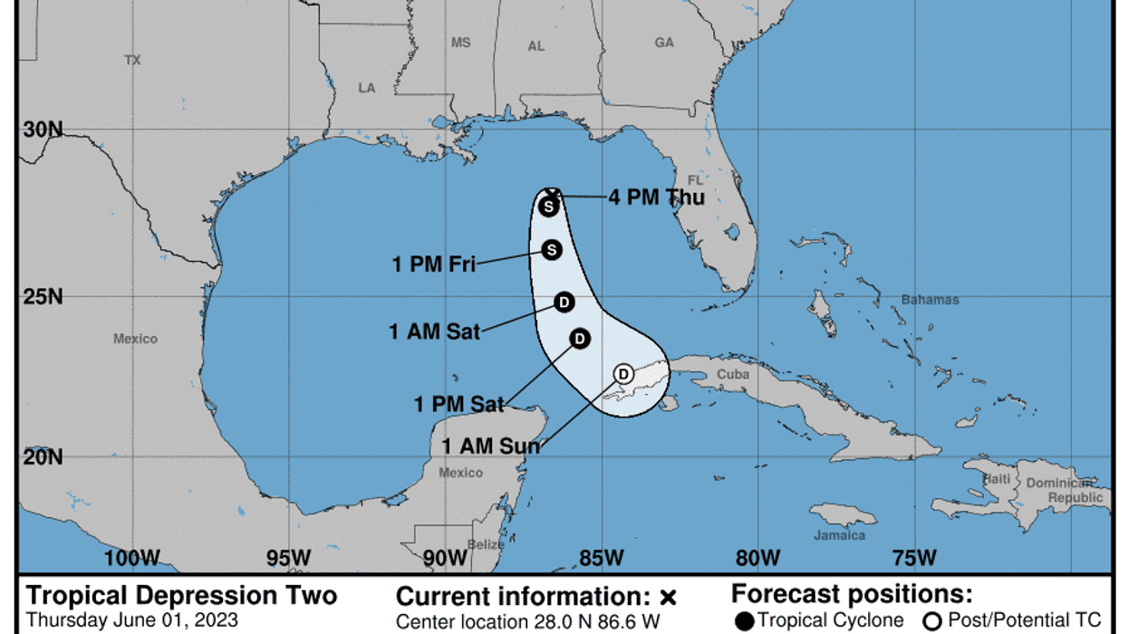 Tropical Depression 2 forms south of FL Panhandle