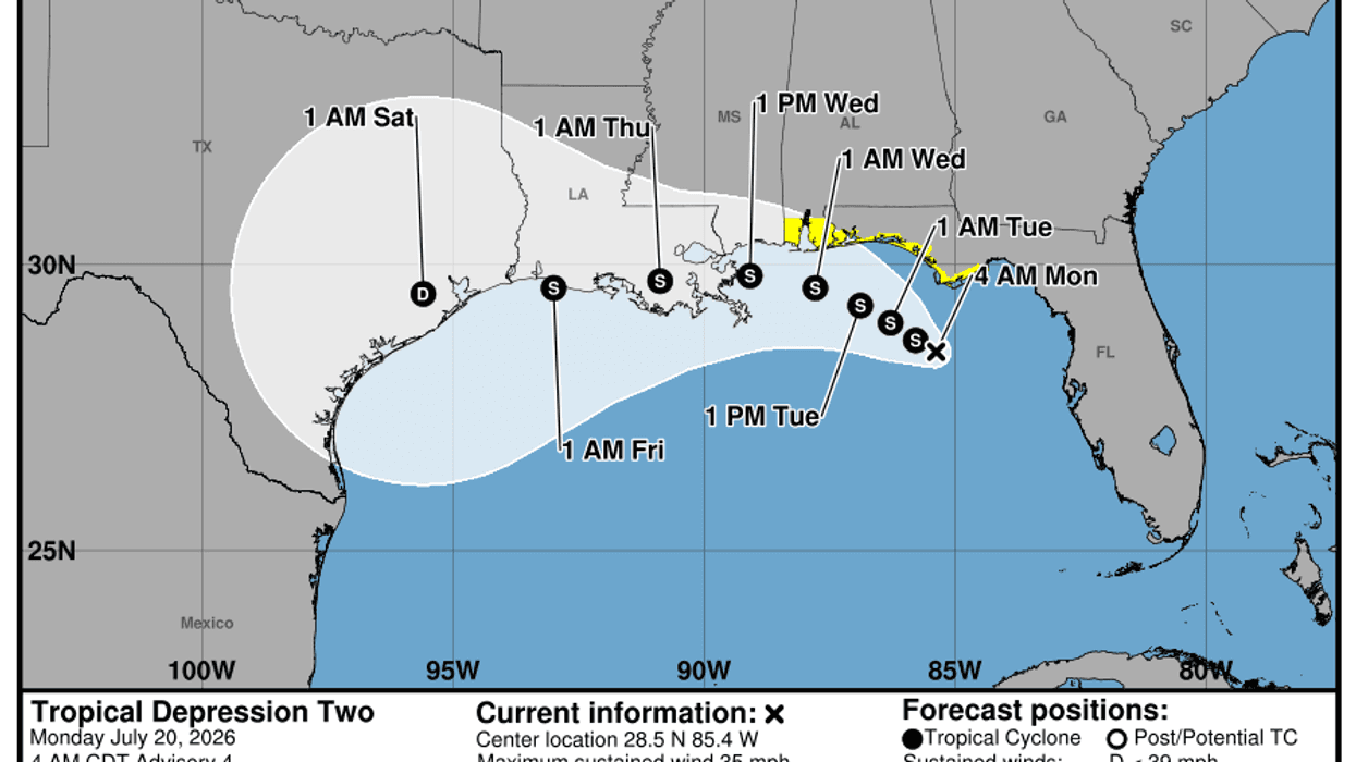Tropical Depression Two forecast to threaten Southeast Texas later this week