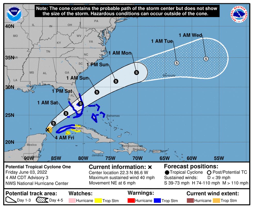 Tropical system in gulf