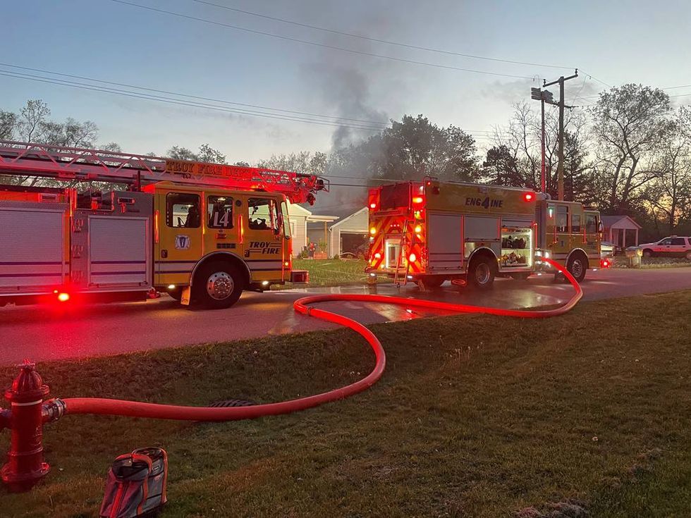 Troy Fire Department trucks