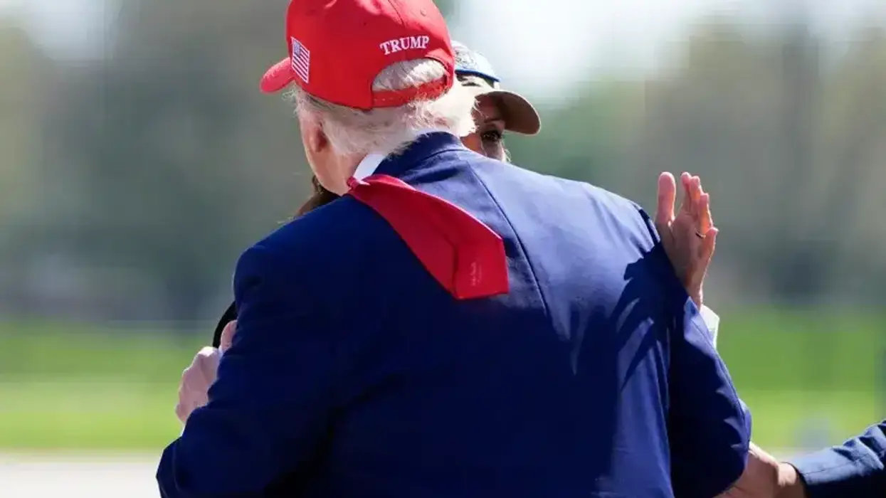 Trump hug