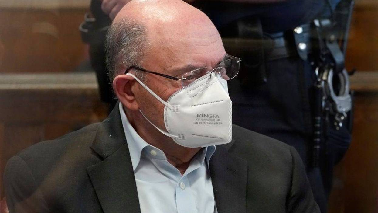 Trump Organization finance chief Allen Weisselberg appears in a New York court after turning himself in to authorities on July 01, 2021 in New York City.