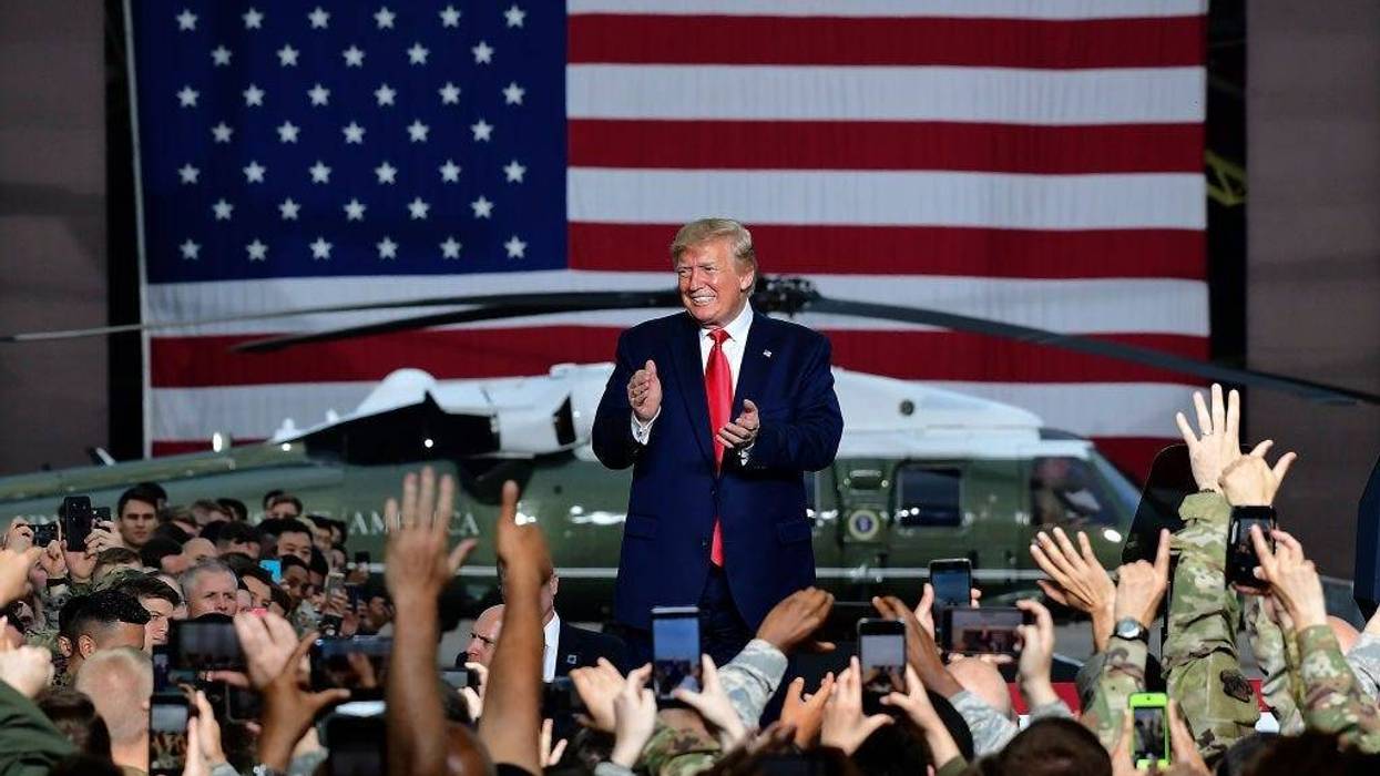 Trump speaks to U.S. troops at the Osan Airbase on June 20, 2019
