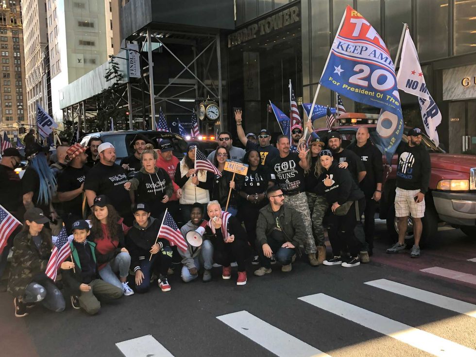 Trump Tower rally
