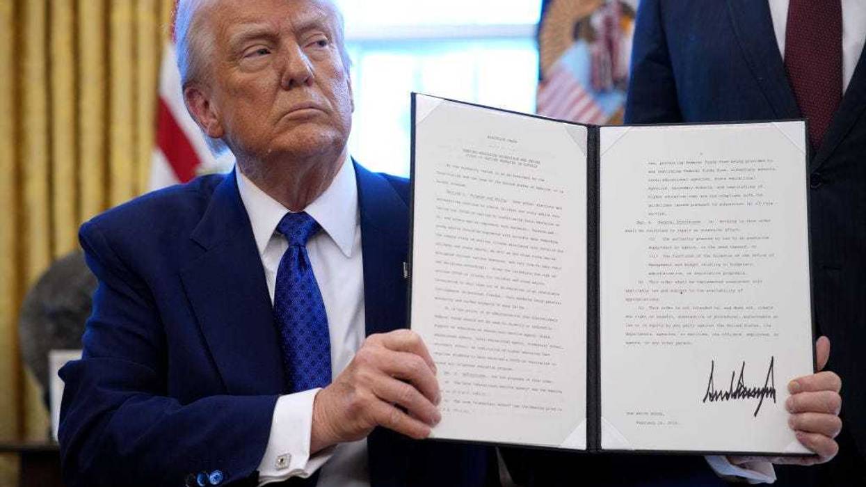 Trump with an executive order