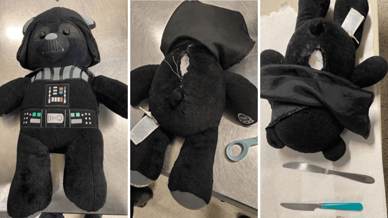 TSA agents find butter knives inside Darth Vader teddy bear at Philly airport