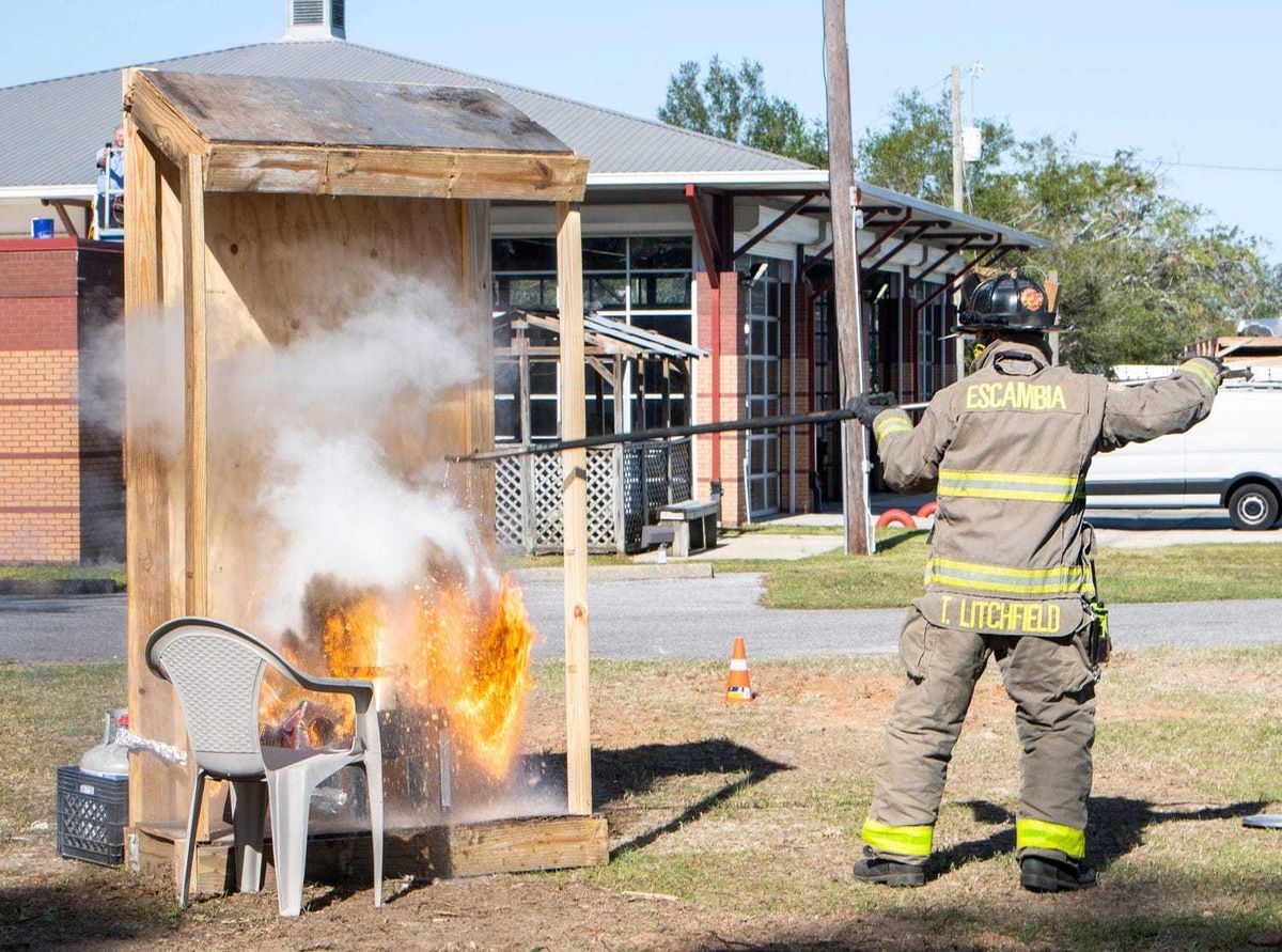 turkey fryer fire safety demonstration
