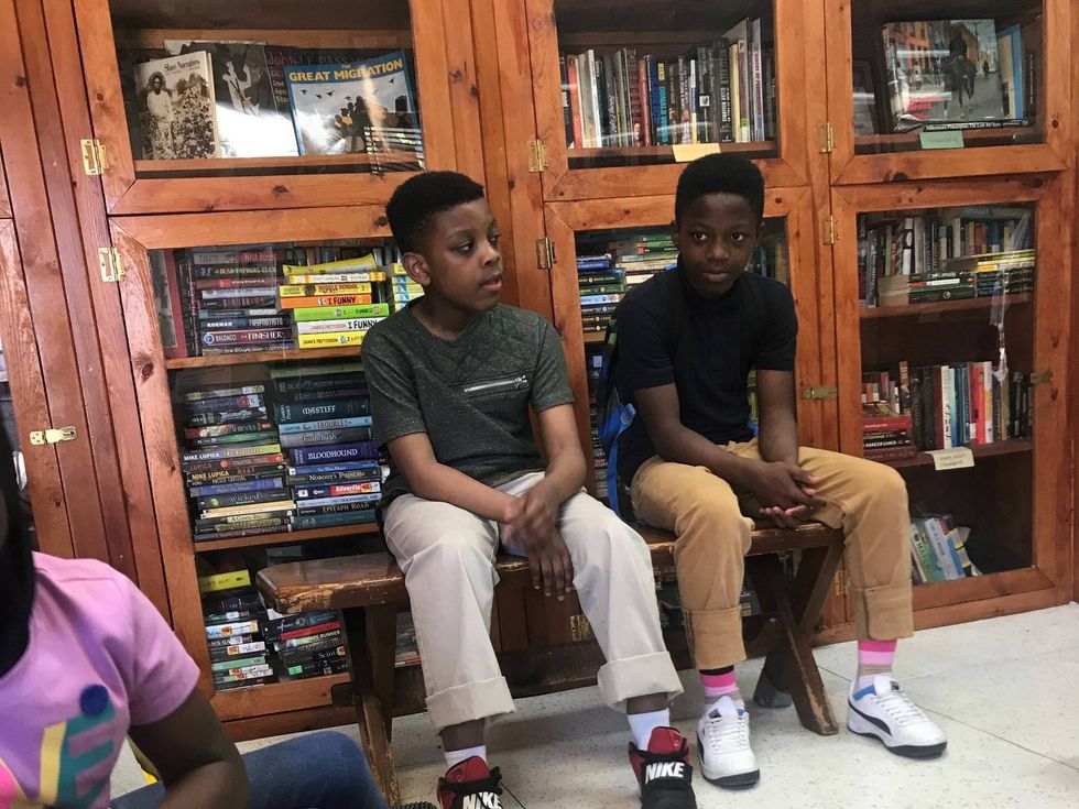 Two children served by the Strawberry Mansion Learning Center.