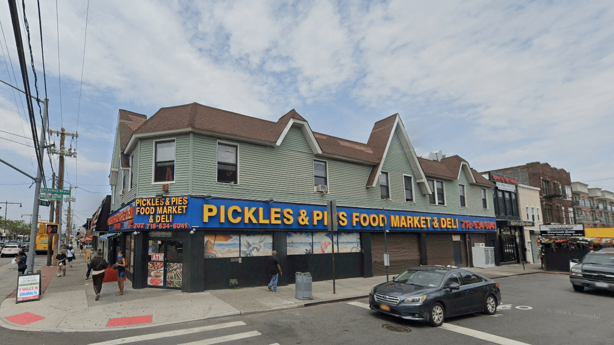 Two deli workers were arrested and charged with attacking a drunken man who stormed into their business early Sunday