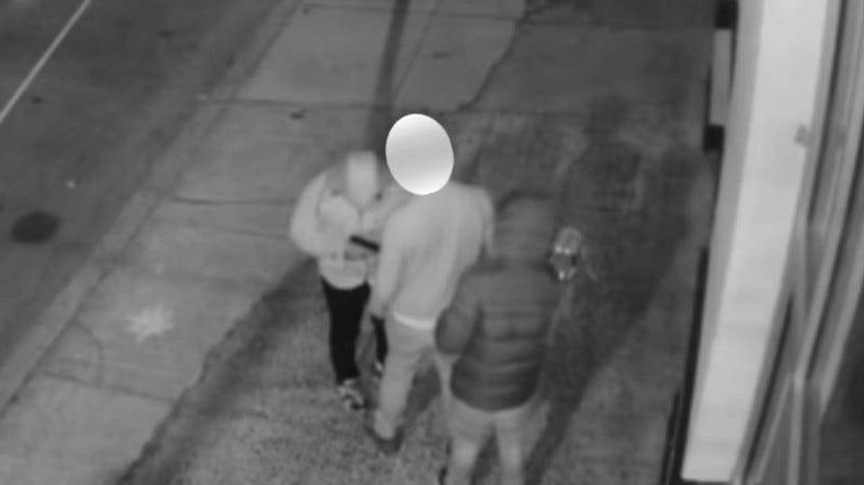 Two men approach 25-year-old Milan Loncar as he walks his dog, moments before shooting him.