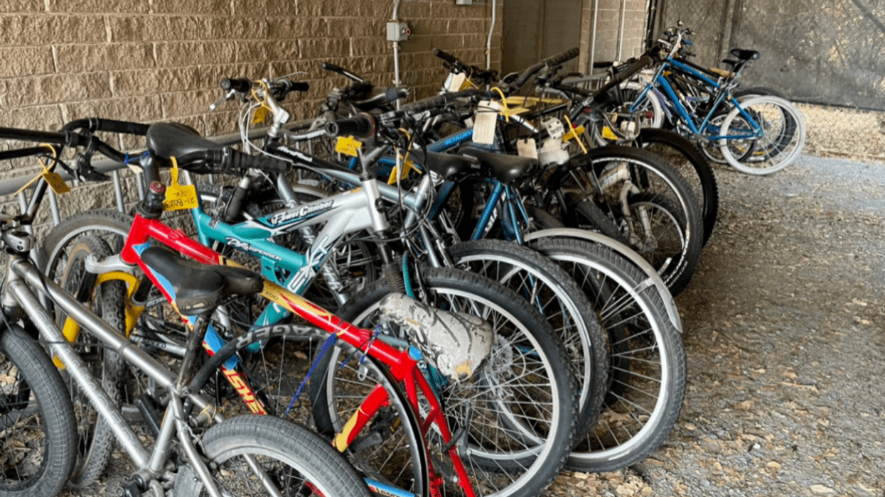 Two men were arrested in Santa Rosa on Thursday after a series of bicycle thefts.