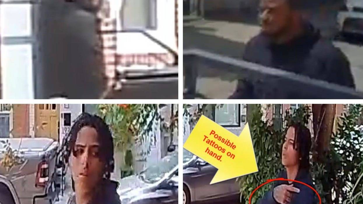 Two men with a gun threatened a 32-year-old woman on the 1900 block of Bainbridge Street and attempted to take her belongings until a passing car scared them away.