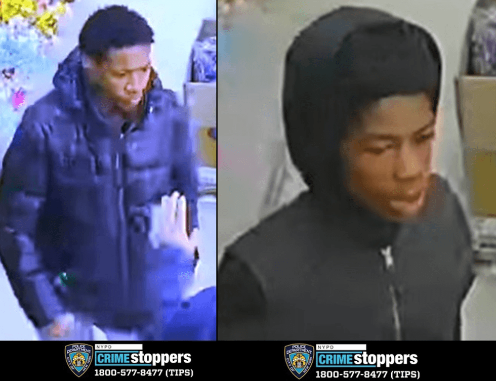 Two of the suspects wanted in the robbery