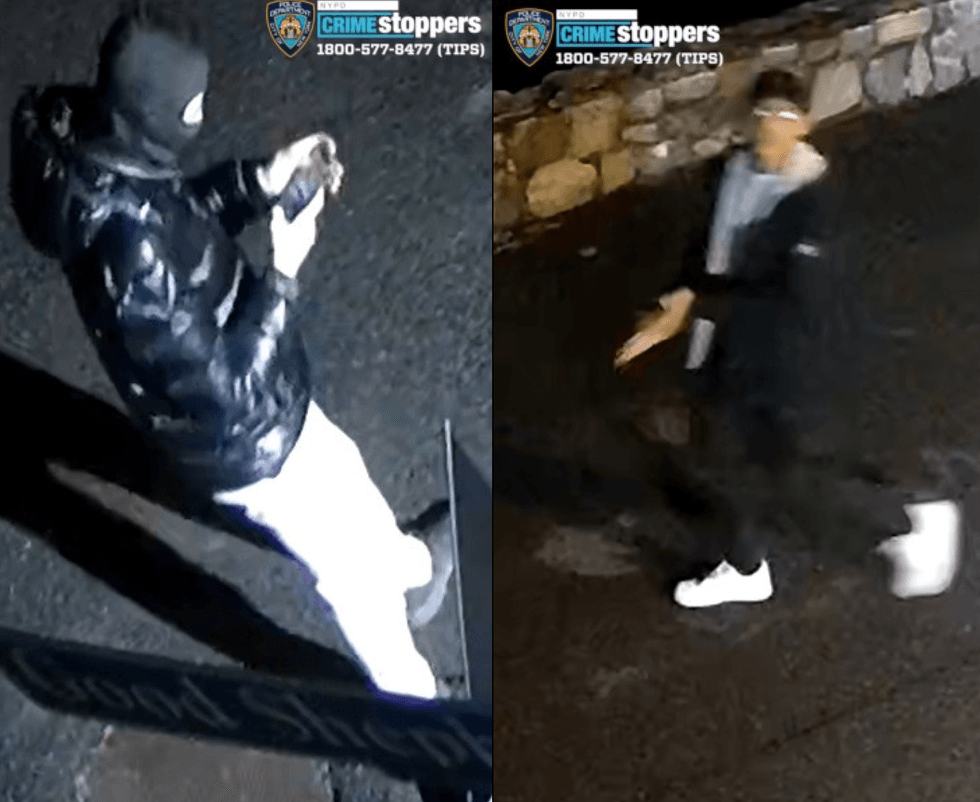 Two of the three suspects being sought by police