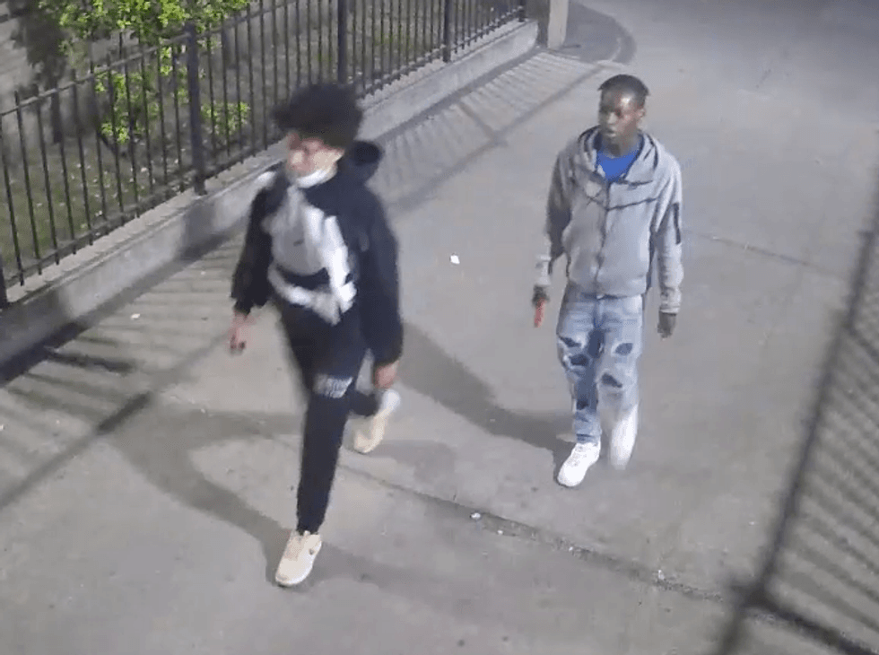 Two of the three suspects in the robbery