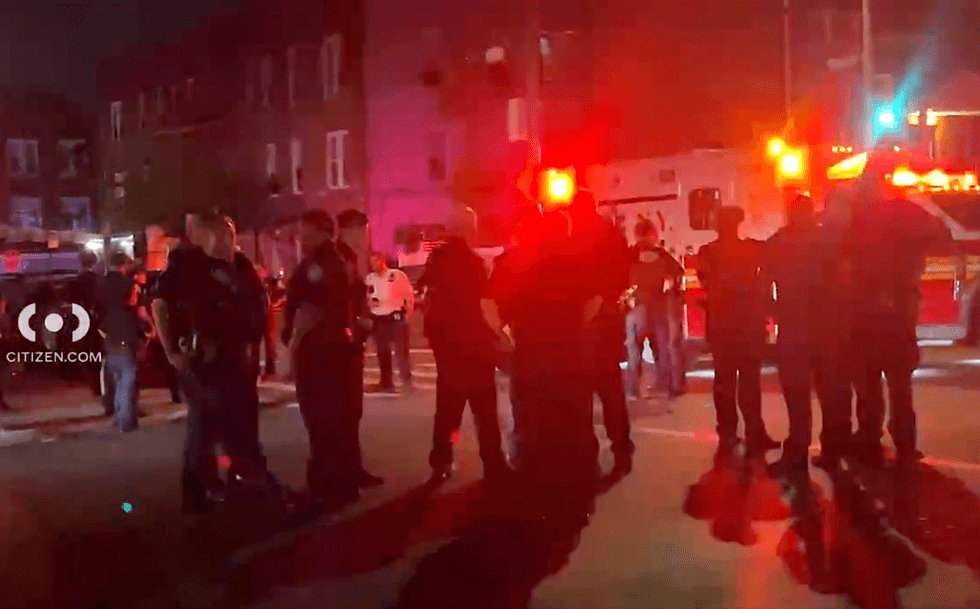 Two officers were hospitalized in stable condition