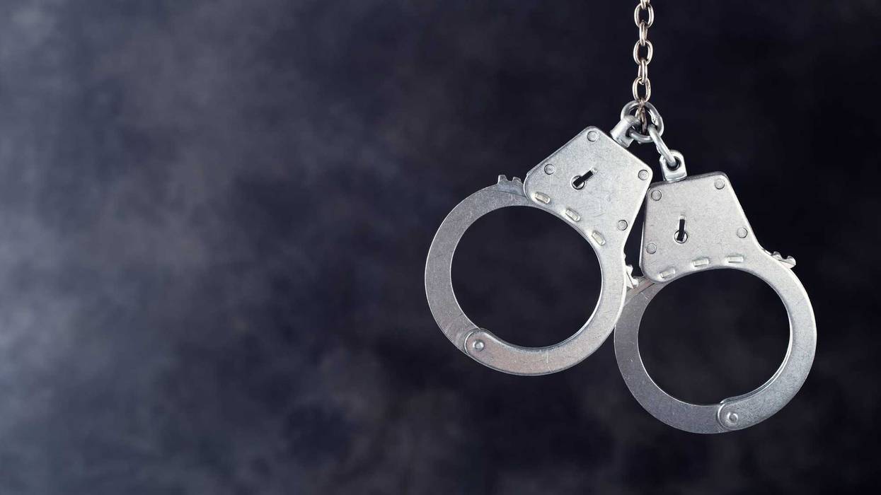 Two police officers were assaulted as they tried to break up a fight inside a Suffolk County home Friday morning.