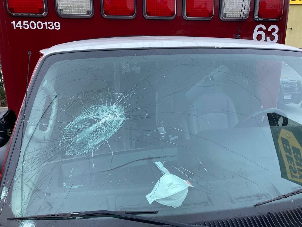 Two San Francisco paramedics were left rattled Monday morning after a person stole their ambulance and attempted to run the pair over.