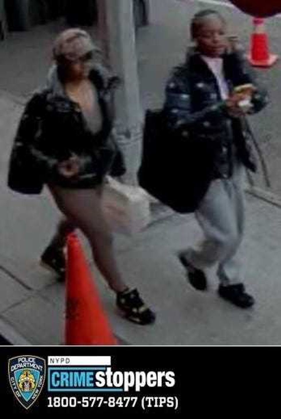 Two suspects, pictured above, are wanted in connection to a robbery at an Alo Yoga store in Flatiron earlier this month.