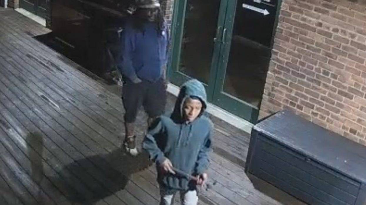 Two suspects wanted for breaking and entering at coffee shops.