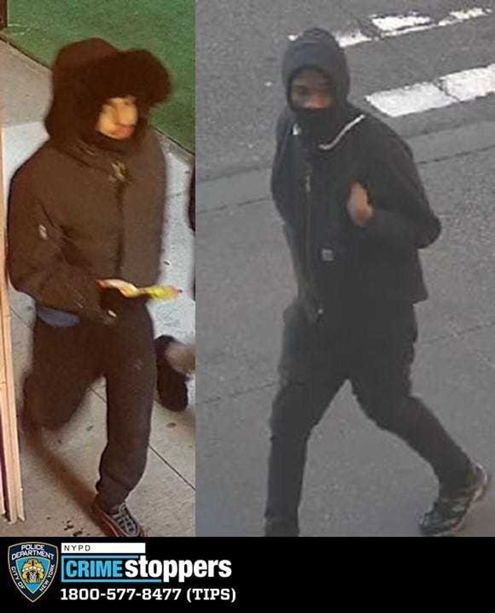 Two suspects wanted in relation to a series of robberies of Manhattan newsstands and street vendors that have occurred in 2024.
