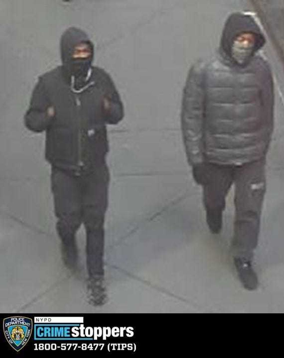 Two suspects wanted in relation to a series of robberies of Manhattan newsstands and street vendors that have occurred in 2024.