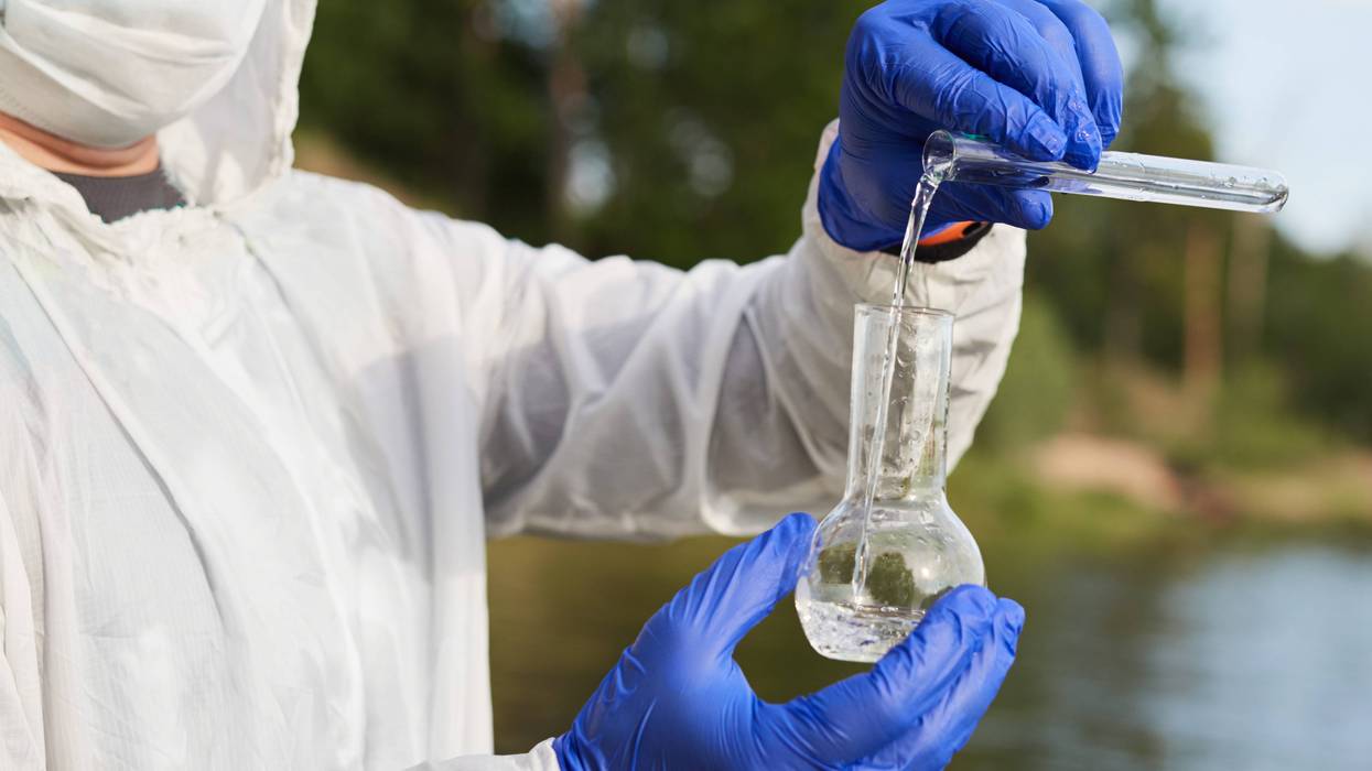 Two water samples taken from waters in Hubbell Pond and one from Kent Lake picked up traces of hexavalent chromium released into the Huron River system by a Wixom manufacturing company, state officials said Saturday.