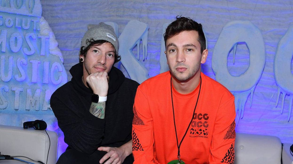 Tyler Joseph and Josh Dun of Twenty One Pilots