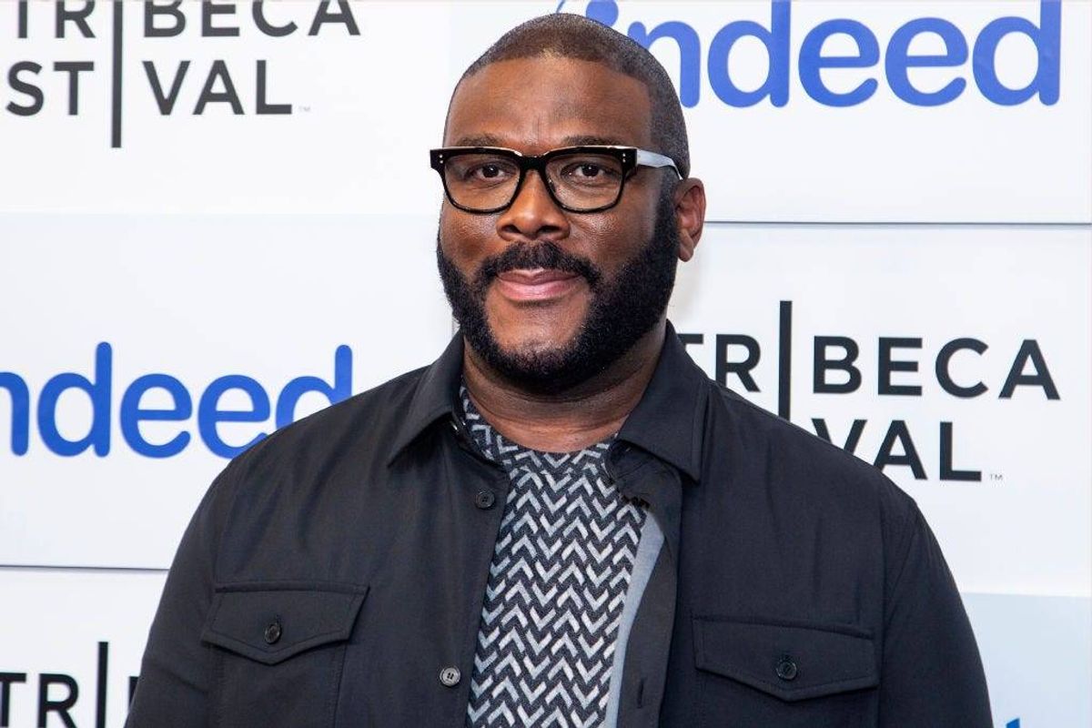 Tyler Perry attends the Directors Series with Gayle King during the 2022 Tribeca Film Festival at Spring Studios on June 13, 2022 in New York City