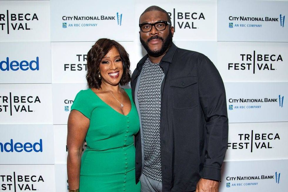 Tyler Perry with Gayle King - 2022 Tribeca Film Festival