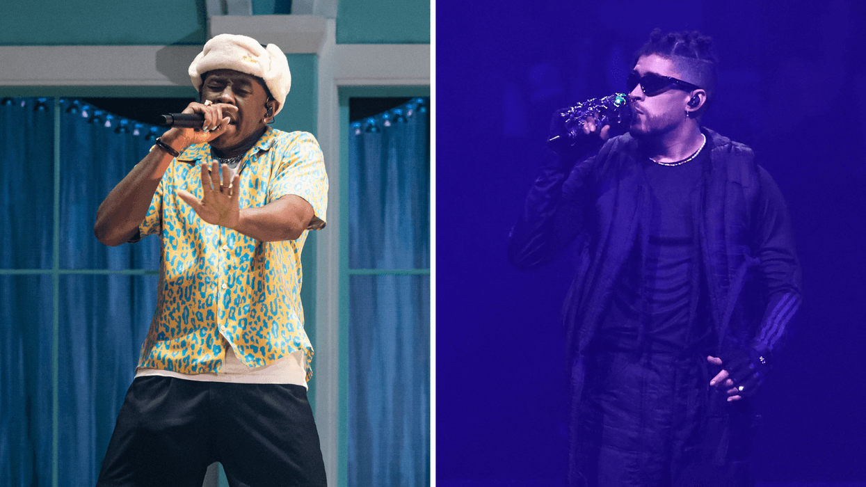 Tyler, The Creator (left) and Bad Bunny