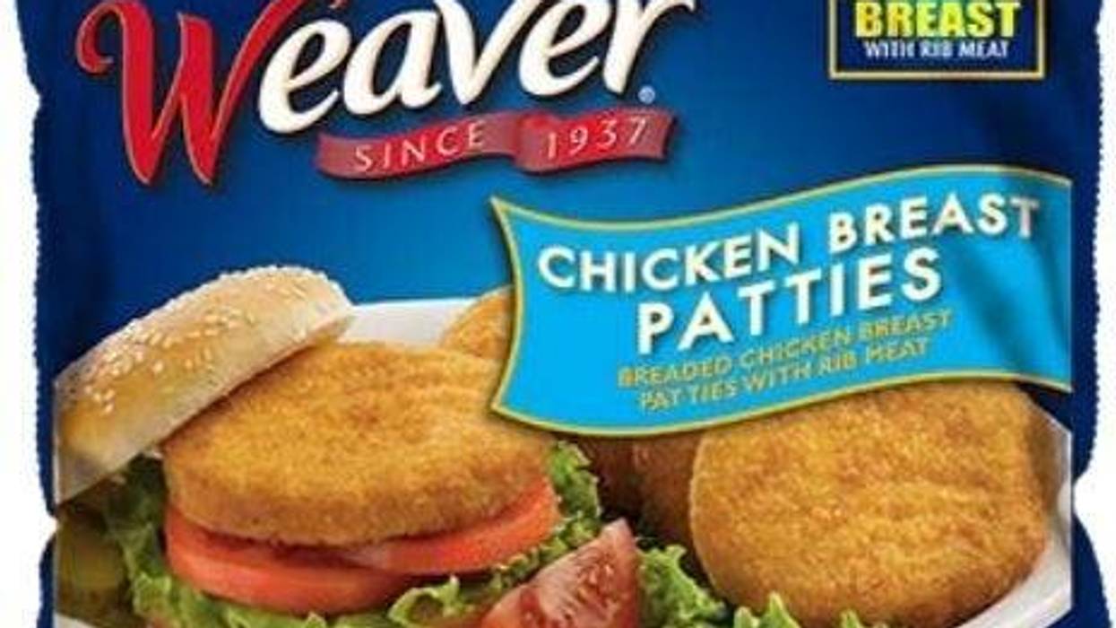 Tyson Foods Inc. has issued a recall for more than 39,000 pounds of Weaver brand frozen chicken patties.