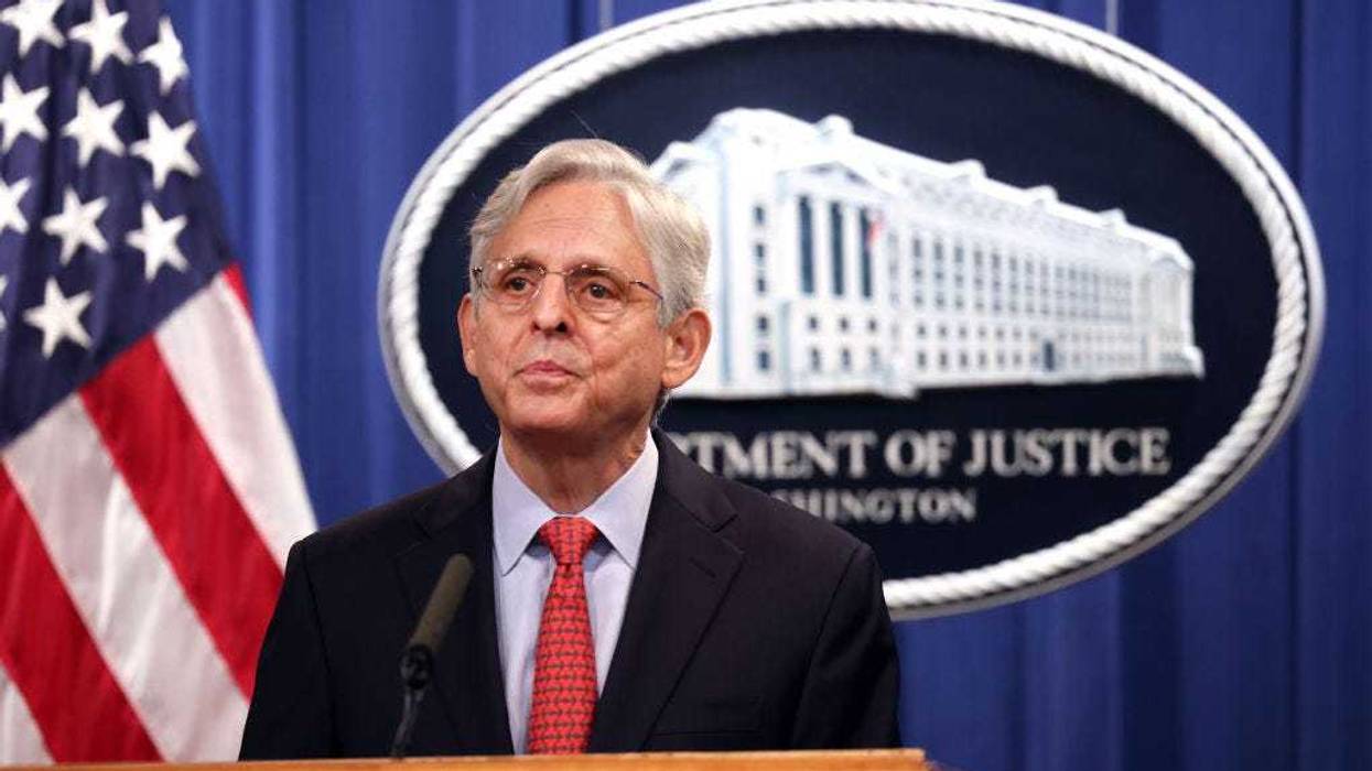 U.S. Attorney General Merrick Garland at a news conference at the Department of Justice on August 05, 2021 in Washington, DC.