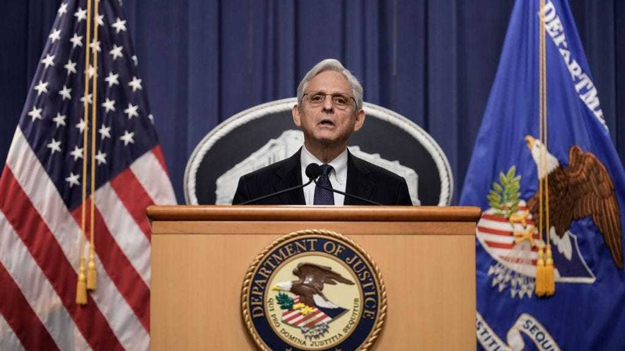 U.S. Attorney General Merrick Garland delivers a statement at the U.S. Department of Justice August 11, 2022 in Washington, DC.