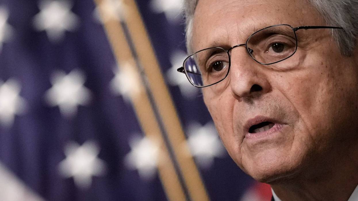 U.S. Attorney General Merrick Garland delivers a statement at the U.S. Department of Justice August 11, 2022 in Washington, DC.