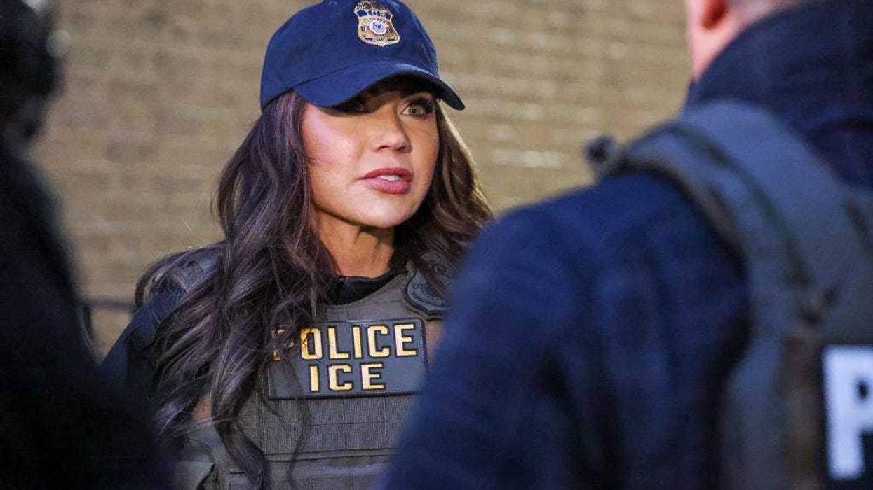 U.S. Immigration and Customs Enforcement joined by DHS Secretary and former SD Governor Kristi Noem in January.